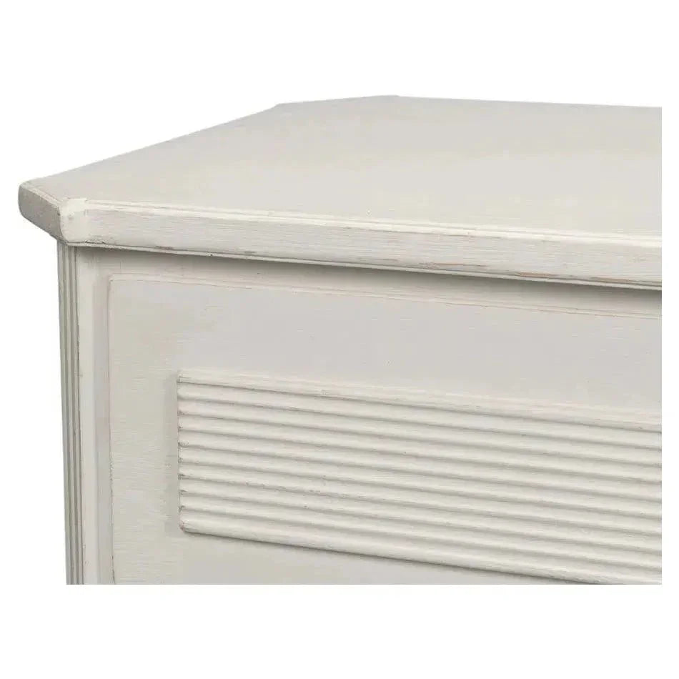 Altus Commode Antique White Three Drawers Chest - LOOMLAN - Sarreid - Chests