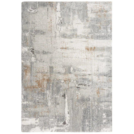 Alya Abstract Gray Large Area Rugs For Living Room - LOOMLAN - LOOMLAN - Area Rugs