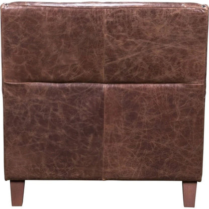 Amalfi Leather Italian Design Chair - LOOMLAN - Olivia + Quinn - Club Chairs