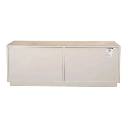 Amalia TV Stand Antique White - LOOMLAN - Sarreid - TV Stands & Media Centers