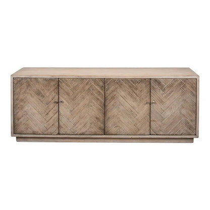 Amalia TV Stand Stone Grey - LOOMLAN - Sarreid - TV Stands & Media Centers