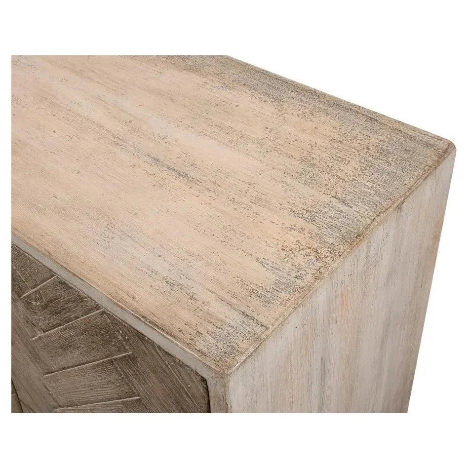 Amalia TV Stand Stone Grey - LOOMLAN - Sarreid - TV Stands & Media Centers