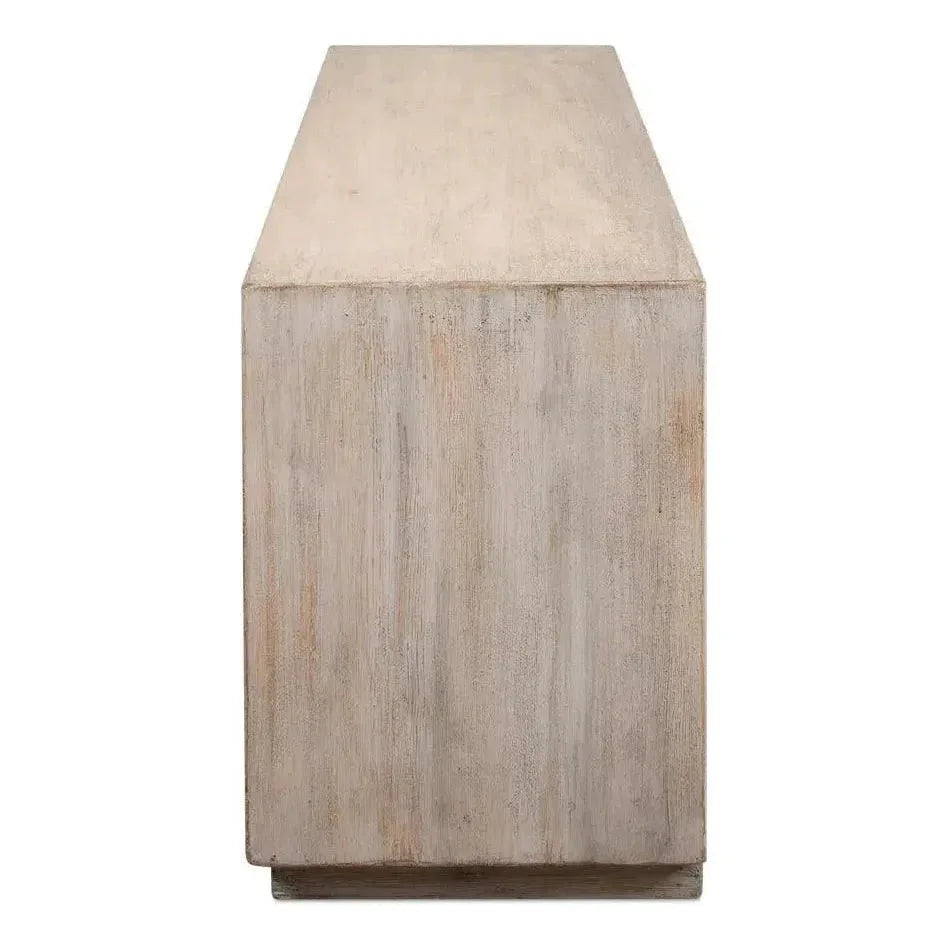 Amalia TV Stand Stone Grey - LOOMLAN - Sarreid - TV Stands & Media Centers