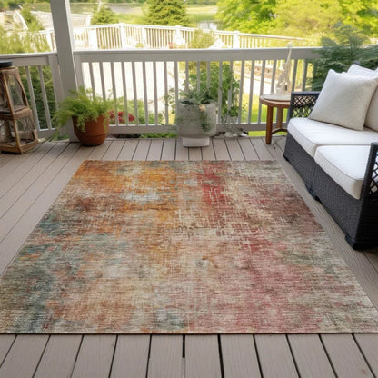 Amalina Brown Washable Indoor - Outdoor Rug - LOOMLAN - LOOMLAN Rugs - Outdoor Rugs