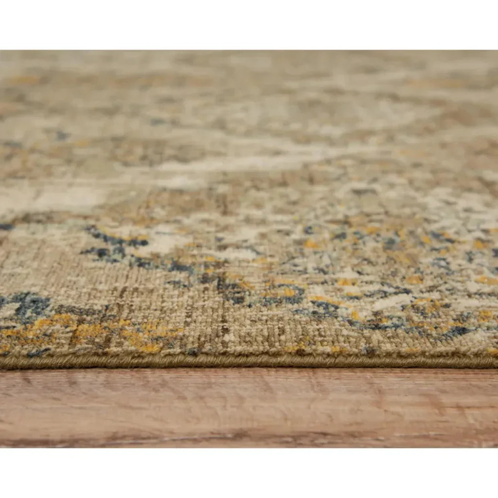 Aman Medallion Beige/ Brown Large Area Rugs - LOOMLAN - LOOMLAN - Area Rugs