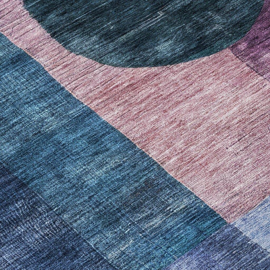 Amara Blue Washable Indoor-Outdoor Rug-Outdoor Rugs-LOOMLAN Rugs-LOOMLAN