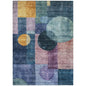 Amara Blue Washable Indoor-Outdoor Rug-Outdoor Rugs-LOOMLAN Rugs-2'6" x 3'10"-LOOMLAN