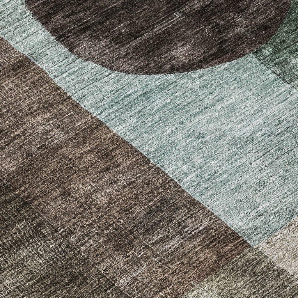 Amara Brown Washable Indoor-Outdoor Rug-Outdoor Rugs-LOOMLAN Rugs-LOOMLAN