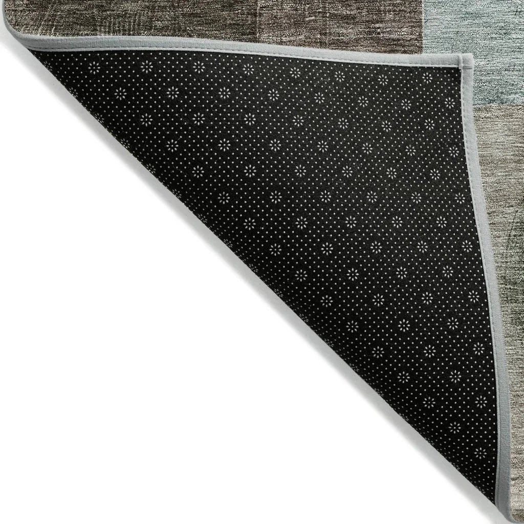 Amara Brown Washable Indoor-Outdoor Rug-Outdoor Rugs-LOOMLAN Rugs-LOOMLAN