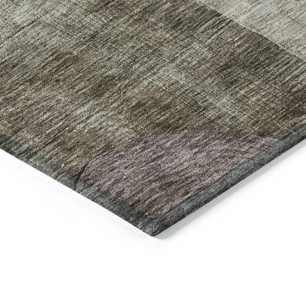 Amara Brown Washable Indoor-Outdoor Rug-Outdoor Rugs-LOOMLAN Rugs-LOOMLAN
