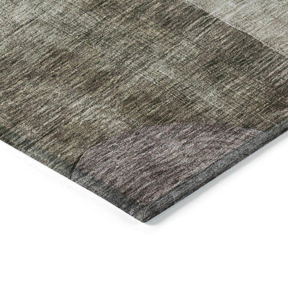 Amara Brown Washable Indoor-Outdoor Rug-Outdoor Rugs-LOOMLAN Rugs-LOOMLAN