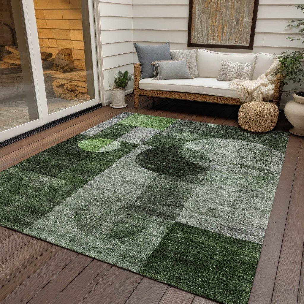Amara Fern Washable Indoor-Outdoor Rug-Outdoor Rugs-LOOMLAN Rugs-LOOMLAN