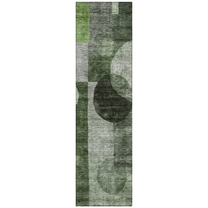 Amara Fern Washable Indoor-Outdoor Rug-Outdoor Rugs-LOOMLAN Rugs-2'3" x 7'6"-LOOMLAN