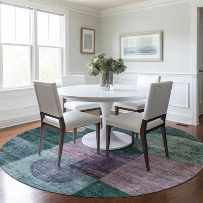 Amara Green Washable Indoor-Outdoor Rug-Outdoor Rugs-LOOMLAN Rugs-LOOMLAN