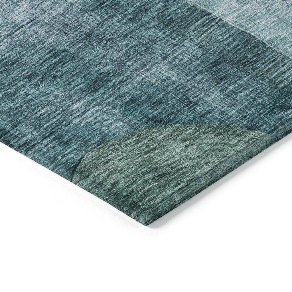 Amara Green Washable Indoor-Outdoor Rug-Outdoor Rugs-LOOMLAN Rugs-LOOMLAN