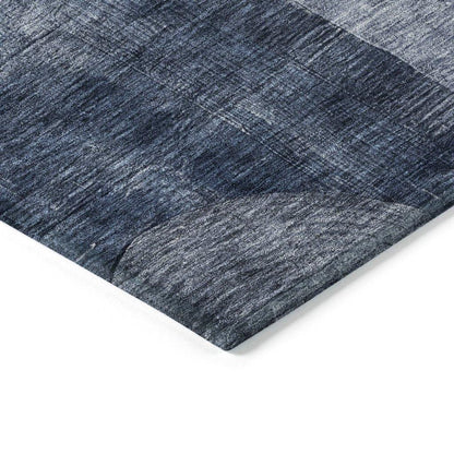 Amara Navy Washable Indoor-Outdoor Rug-Outdoor Rugs-LOOMLAN Rugs-LOOMLAN