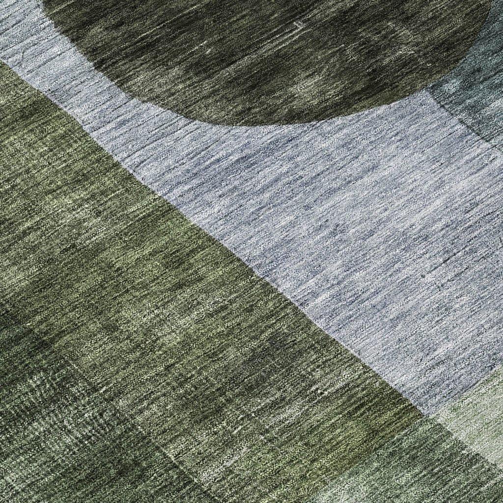 Amara Olive Washable Indoor-Outdoor Rug-Outdoor Rugs-LOOMLAN Rugs-LOOMLAN