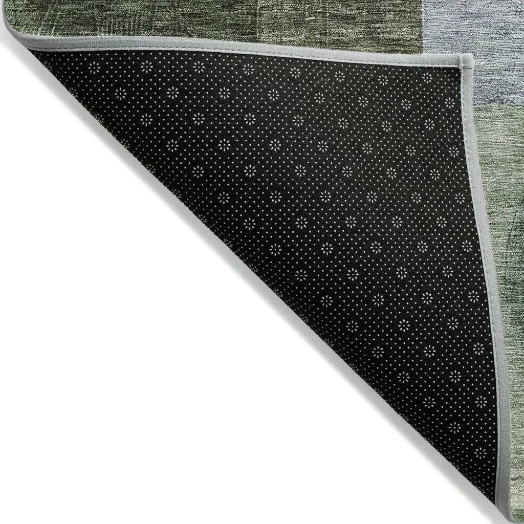 Amara Olive Washable Indoor-Outdoor Rug-Outdoor Rugs-LOOMLAN Rugs-LOOMLAN