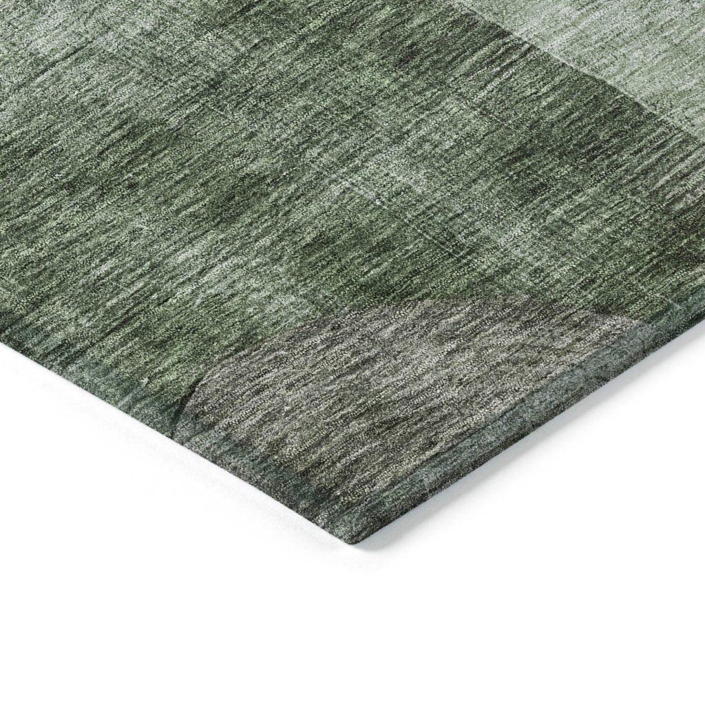Amara Olive Washable Indoor-Outdoor Rug-Outdoor Rugs-LOOMLAN Rugs-LOOMLAN