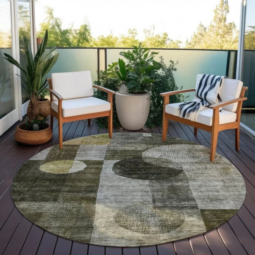 Amara Taupe Washable Indoor-Outdoor Rug-Outdoor Rugs-LOOMLAN Rugs-LOOMLAN