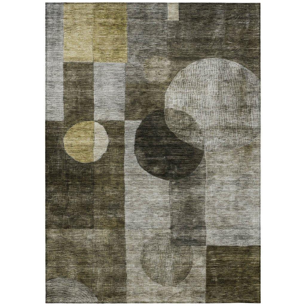 Amara Taupe Washable Indoor-Outdoor Rug-Outdoor Rugs-LOOMLAN Rugs-2'6" x 3'10"-LOOMLAN