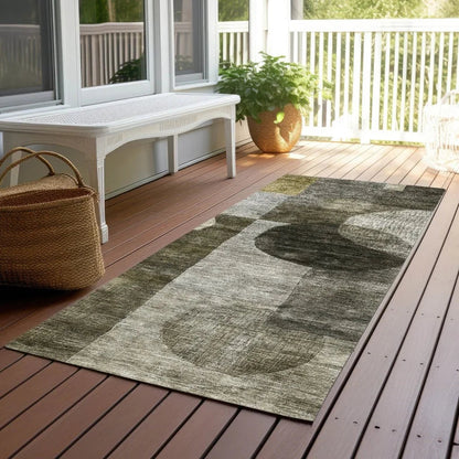 Amara Taupe Washable Indoor-Outdoor Rug-Outdoor Rugs-LOOMLAN Rugs-LOOMLAN