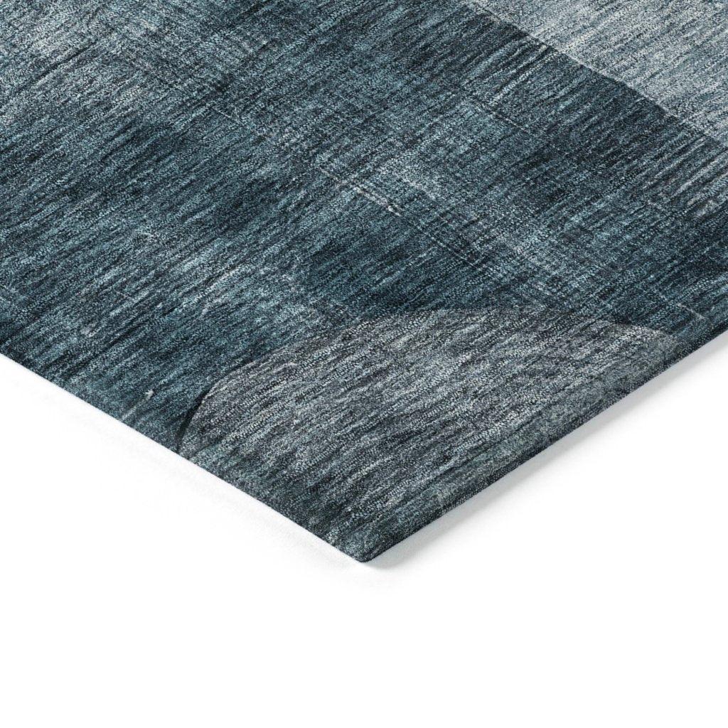 Amara Teal Washable Indoor-Outdoor Rug-Outdoor Rugs-LOOMLAN Rugs-LOOMLAN