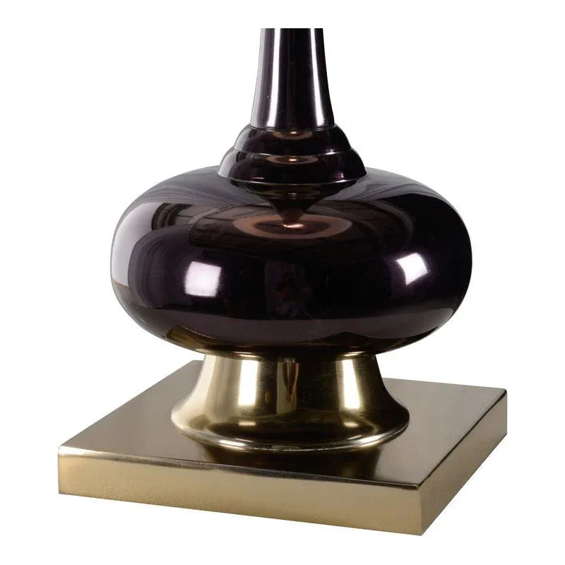 Amaya Enameled Bottle Shaped Table Lamp - LOOMLAN - Wildwood - Table Lamps