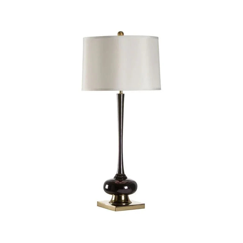 Amaya Enameled Bottle Shaped Table Lamp - LOOMLAN - Wildwood - Table Lamps