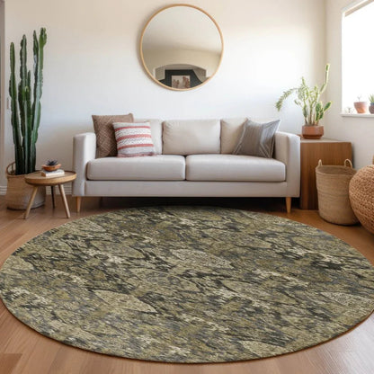 Ambray Gray Washable Indoor-Outdoor Rug-Outdoor Rugs-LOOMLAN Rugs-LOOMLAN