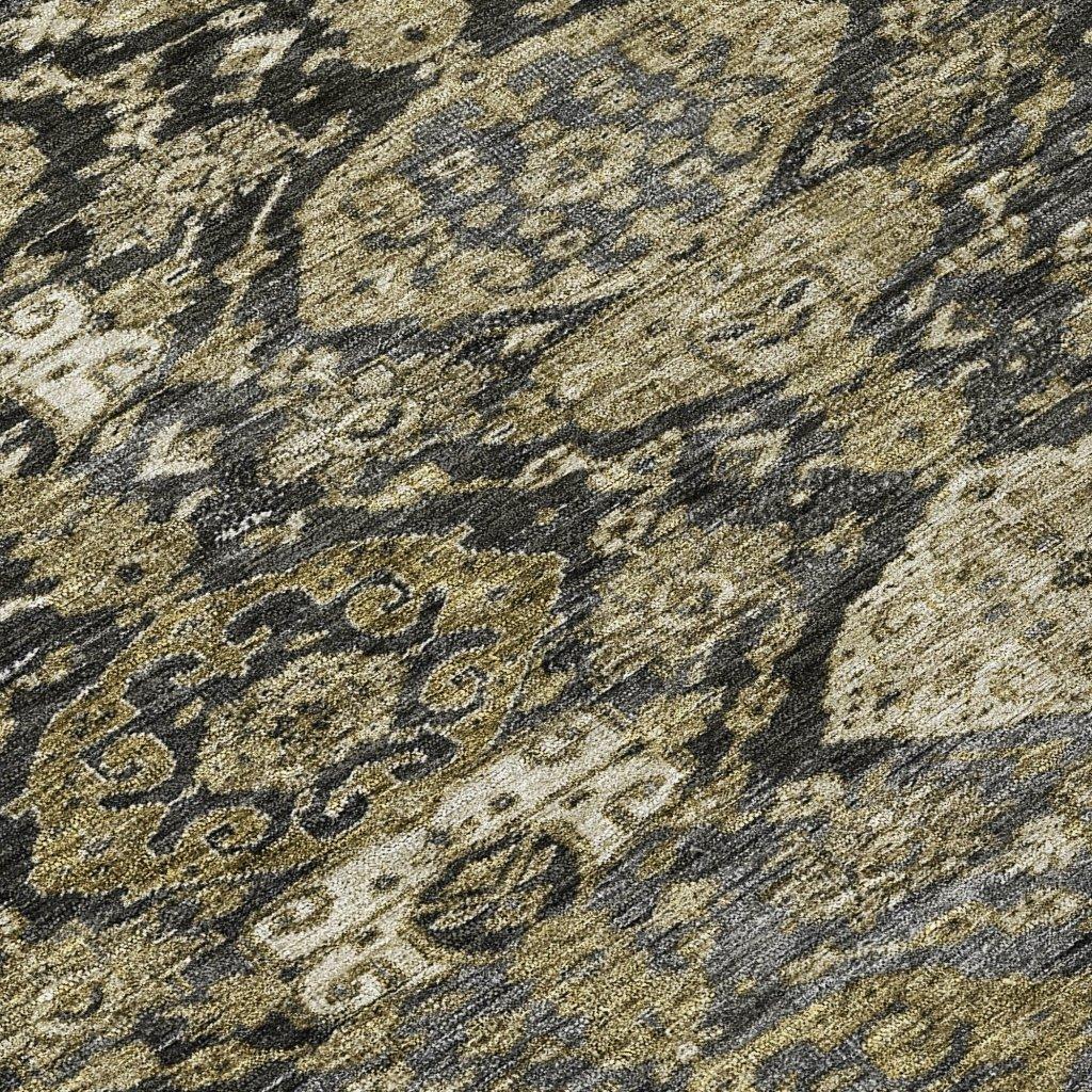 Ambray Gray Washable Indoor-Outdoor Rug-Outdoor Rugs-LOOMLAN Rugs-LOOMLAN