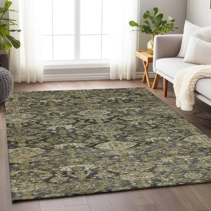 Ambray Gray Washable Indoor-Outdoor Rug-Outdoor Rugs-LOOMLAN Rugs-LOOMLAN