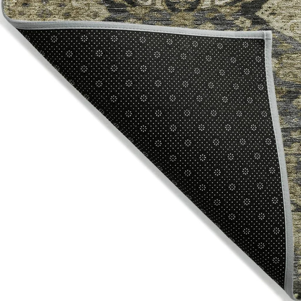 Ambray Gray Washable Indoor-Outdoor Rug-Outdoor Rugs-LOOMLAN Rugs-LOOMLAN