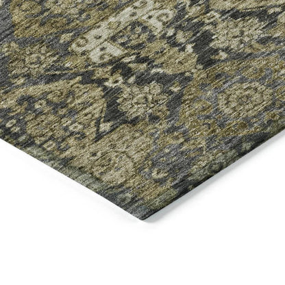 Ambray Gray Washable Indoor-Outdoor Rug-Outdoor Rugs-LOOMLAN Rugs-LOOMLAN