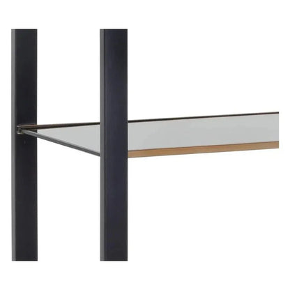 Ambretta Stainless Steel Framed Etagere-Etageres-SUNPAN-LOOMLAN