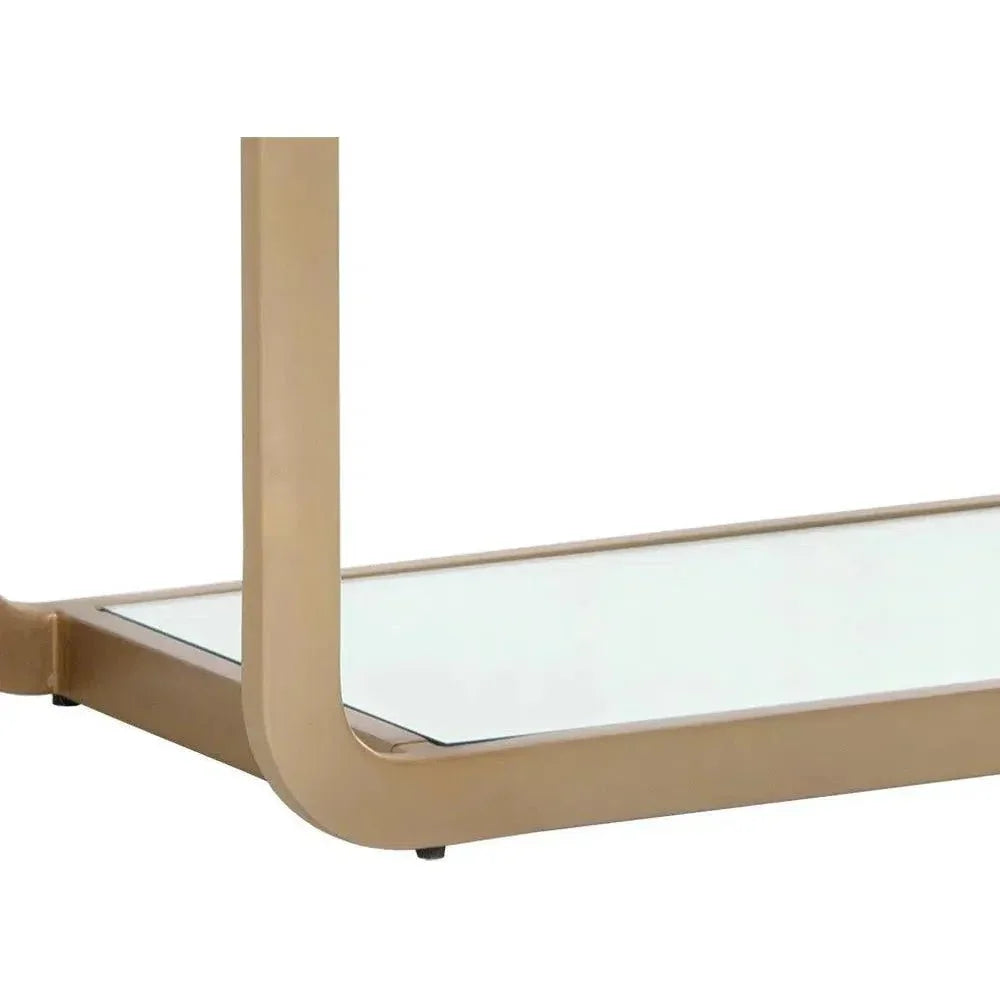 Ambretta Stainless Steel Framed Etagere-Etageres-SUNPAN-LOOMLAN