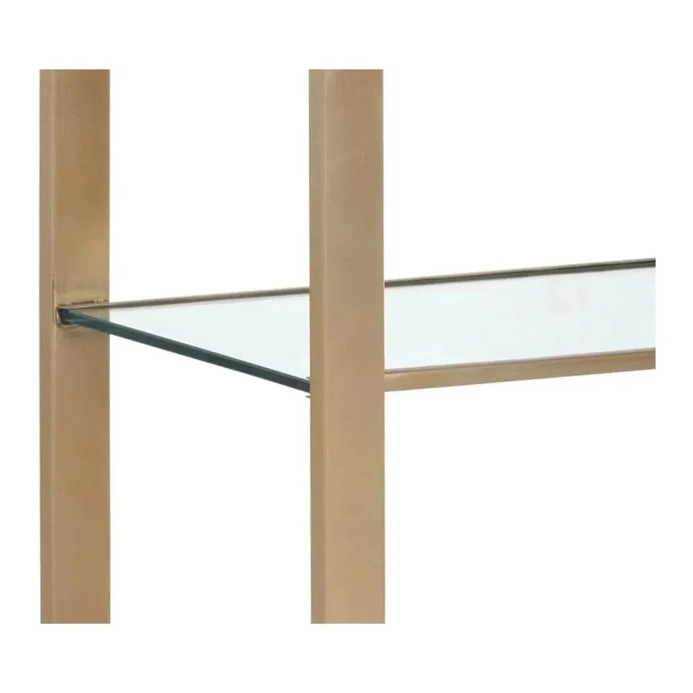 Ambretta Stainless Steel Framed Etagere-Etageres-SUNPAN-LOOMLAN