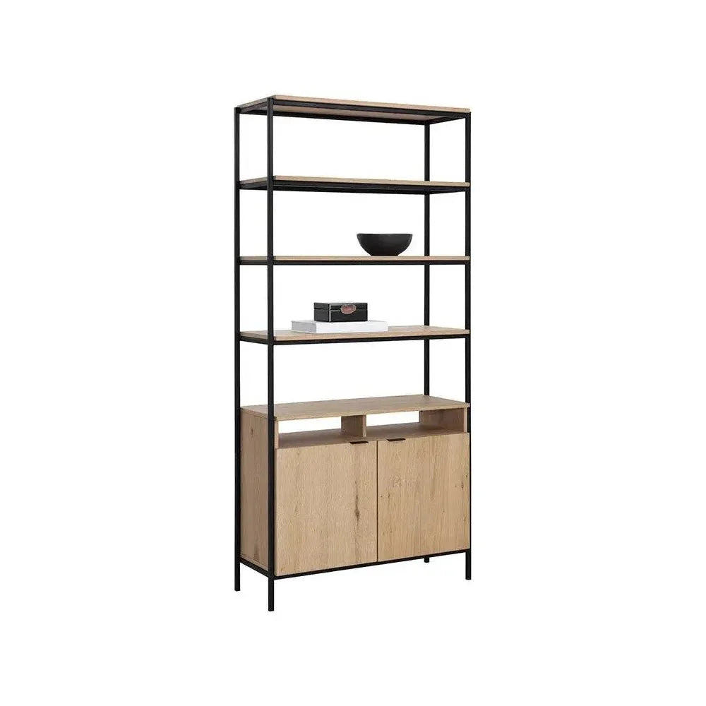 Ambrose Iron Framed Etagere-Etageres-SUNPAN-LOOMLAN