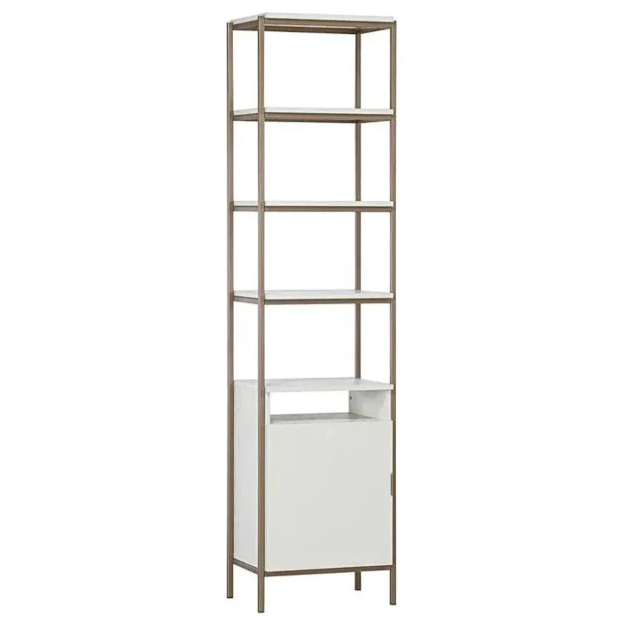Ambrose Iron Framed Etagere-Etageres-SUNPAN-Champagne Gold-Cream-Small-LOOMLAN