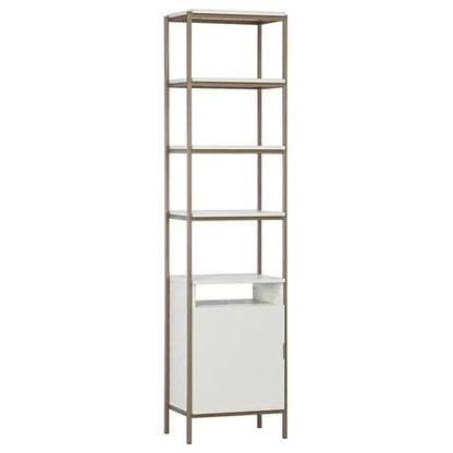 Ambrose Iron Framed Etagere-Etageres-SUNPAN-Champagne Gold-Cream-Small-LOOMLAN