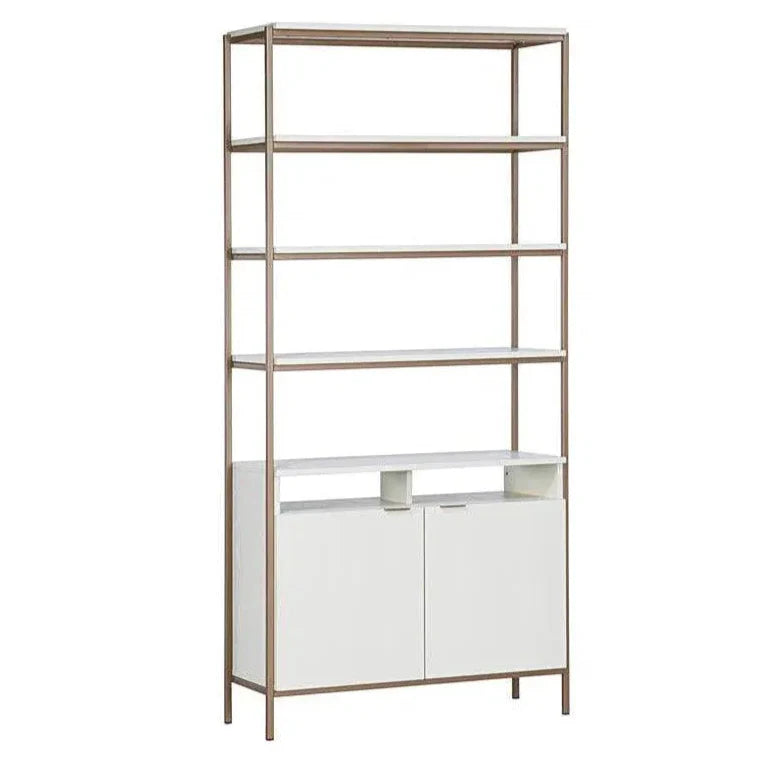 Ambrose Iron Framed Etagere-Etageres-SUNPAN-Champagne Gold-Cream-Large-LOOMLAN
