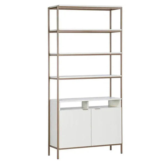 Ambrose Iron Framed Etagere-Etageres-SUNPAN-Champagne Gold-Cream-Large-LOOMLAN