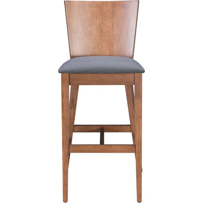 Ambrose Performance Fabric Bar Chair 2PC - LOOMLAN - Zuo Modern - Bar Stools