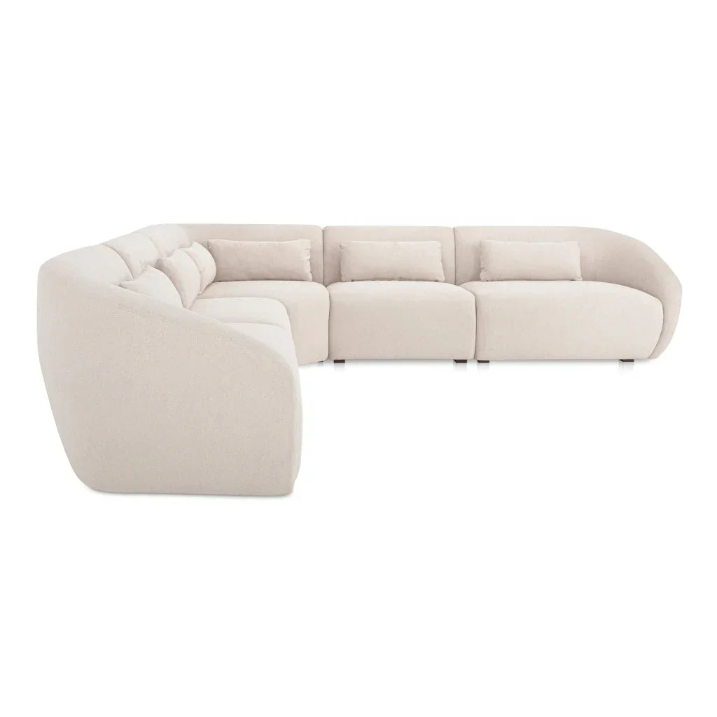 Amelia Classic L-Shaped Sectional Sofa-Modular Sofas-Moe's Home-LOOMLAN