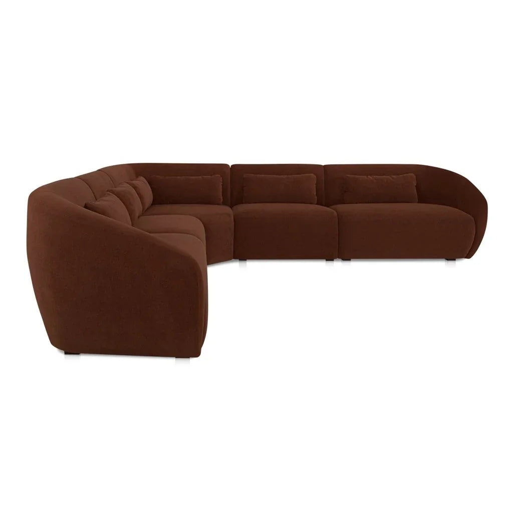 Amelia Classic L-Shaped Sectional Sofa-Modular Sofas-Moe's Home-LOOMLAN