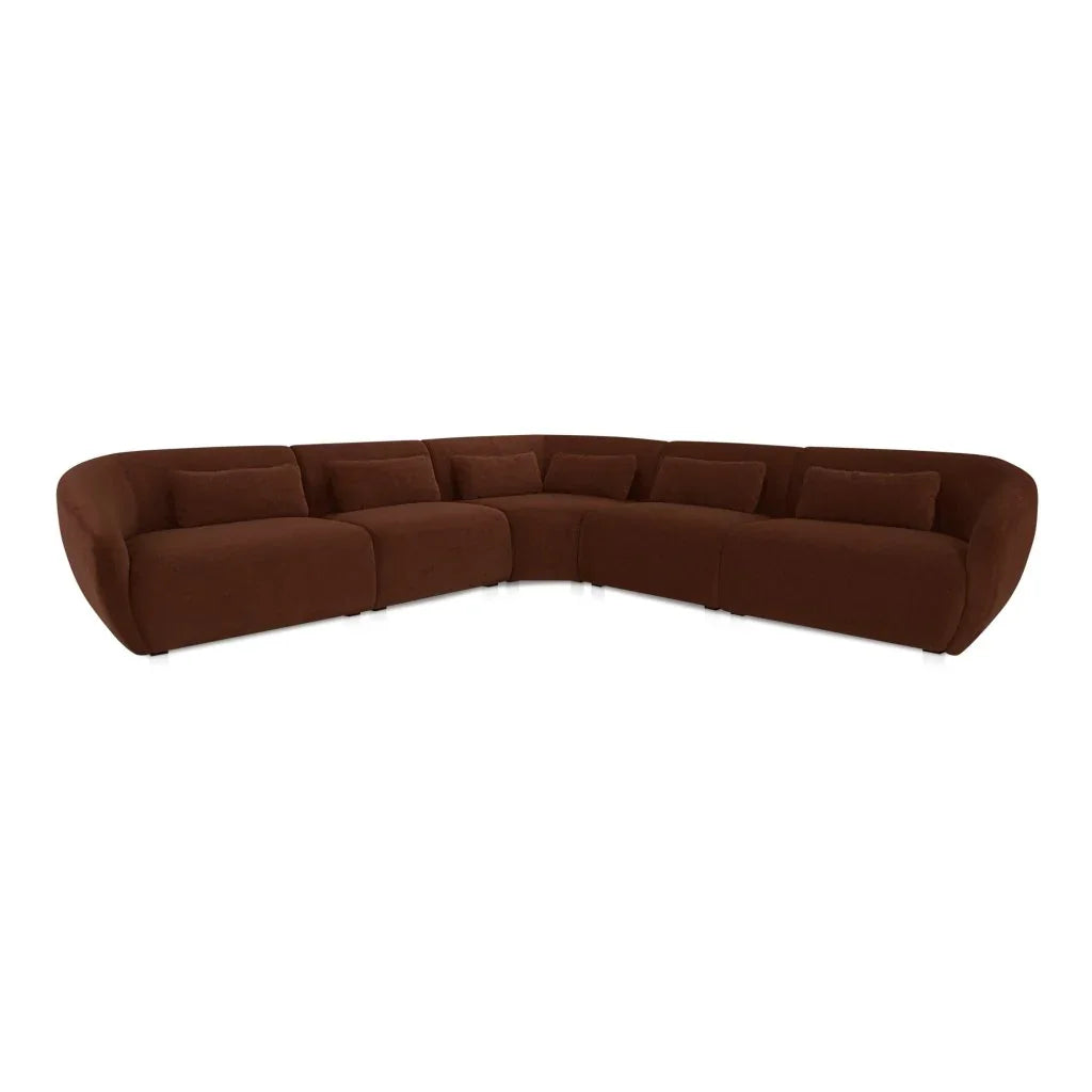 Amelia Classic L-Shaped Sectional Sofa-Modular Sofas-Moe's Home-Chestnut-LOOMLAN