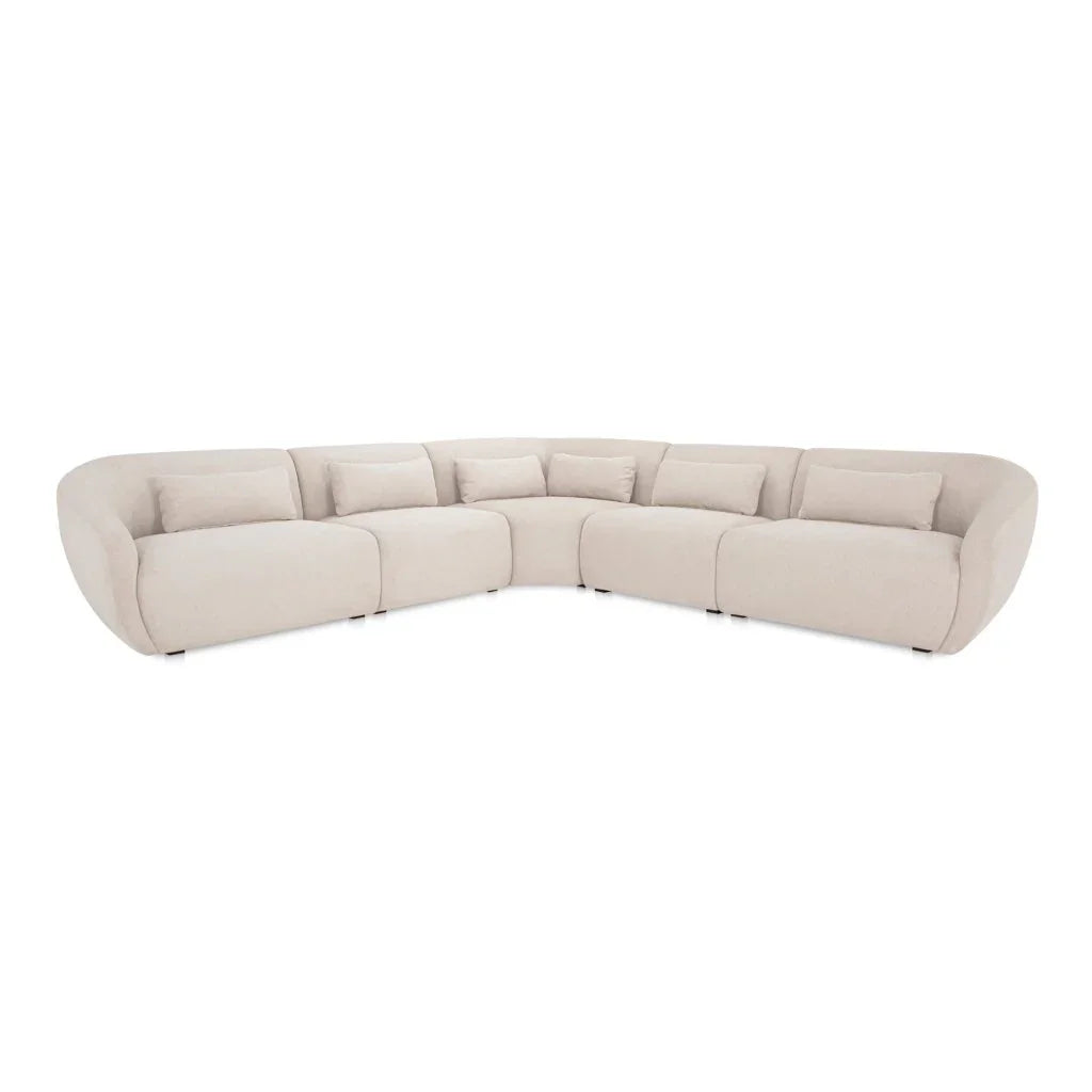 Amelia Classic L-Shaped Sectional Sofa-Modular Sofas-Moe's Home-Warm White-LOOMLAN