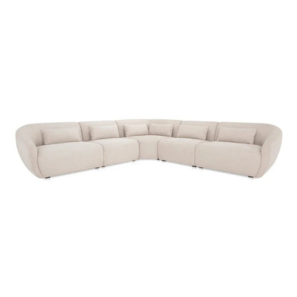 Amelia Classic L-Shaped Sectional Sofa-Modular Sofas-Moe's Home-Warm White-LOOMLAN