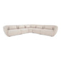 Amelia Classic L-Shaped Sectional Sofa-Modular Sofas-Moe's Home-Warm White-LOOMLAN