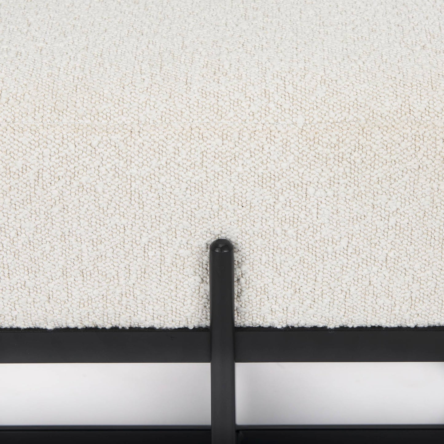 Amelia Cream Boucle Bedroom Bench